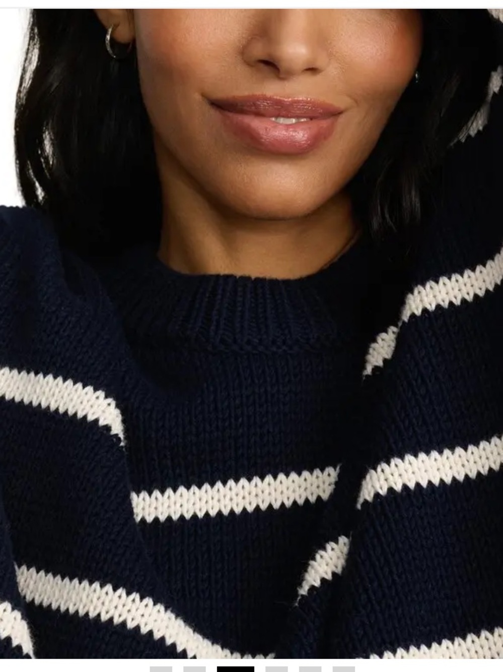 Jenni Kayne Chloe Navy and Cream Striped Sweater - Picture 4 of 8
